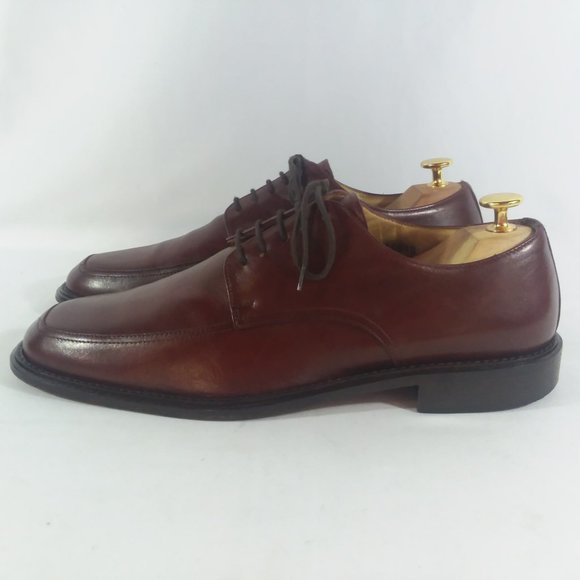 Pronto Uomo Mahogany Apron Toe Derbys 10.5D Italy main image 12